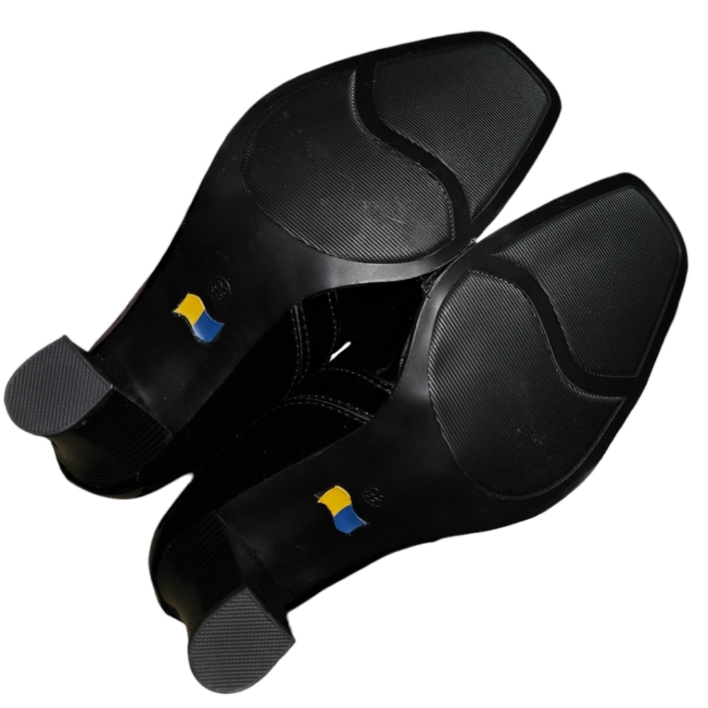 Nwot Cloudwalker Mandy Patchwork Vegan Leather Sq… - image 3